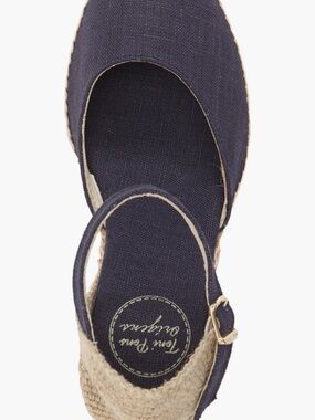 Toni Pons Espadrille Wedge in Navy Canvas